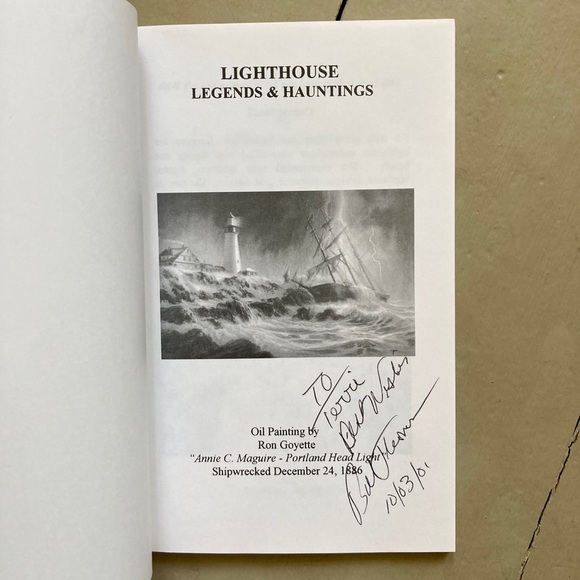 2 Signed Lighthouse Lore Coastal Hauntings William O. Thomson New England Ocean - Picture 12 of 15
